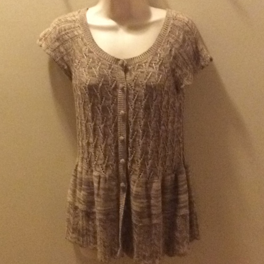 PARKSIDE KNIT FIT & FLARE CARDIGAN, XS